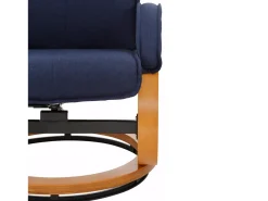 Paris | Recliner + Banco Azul Escuro