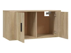 2pcs conjunto móveis de TV derivados de madeira carvalho sonoma