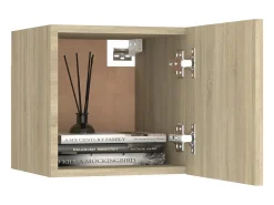8pcs conjunto móveis de TV derivados de madeira carvalho sonoma PT705861