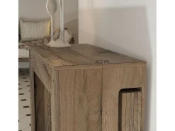PETRA - Mesa de consola extensível de 42 cm a 3 metros - extensões integradas - capacidade para até 12 pessoas - Entrega gratuita
