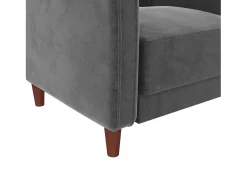 Pin Tufted | Cadeira em Veludo Cinzento