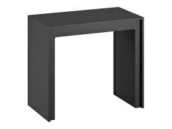 Pinóquio - Consola extensível (42,5/302,5 x 90 cm) em MDF lacado preto