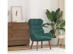Poltrona | Cadeira de Sala | Cadeira Relaxante Verde-escuro 69x74x93 cm Veludo SHL851935