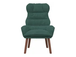 Poltrona | Cadeira de Sala | Cadeira Relaxante Verde-escuro 69x74x93 cm Veludo SHL851935