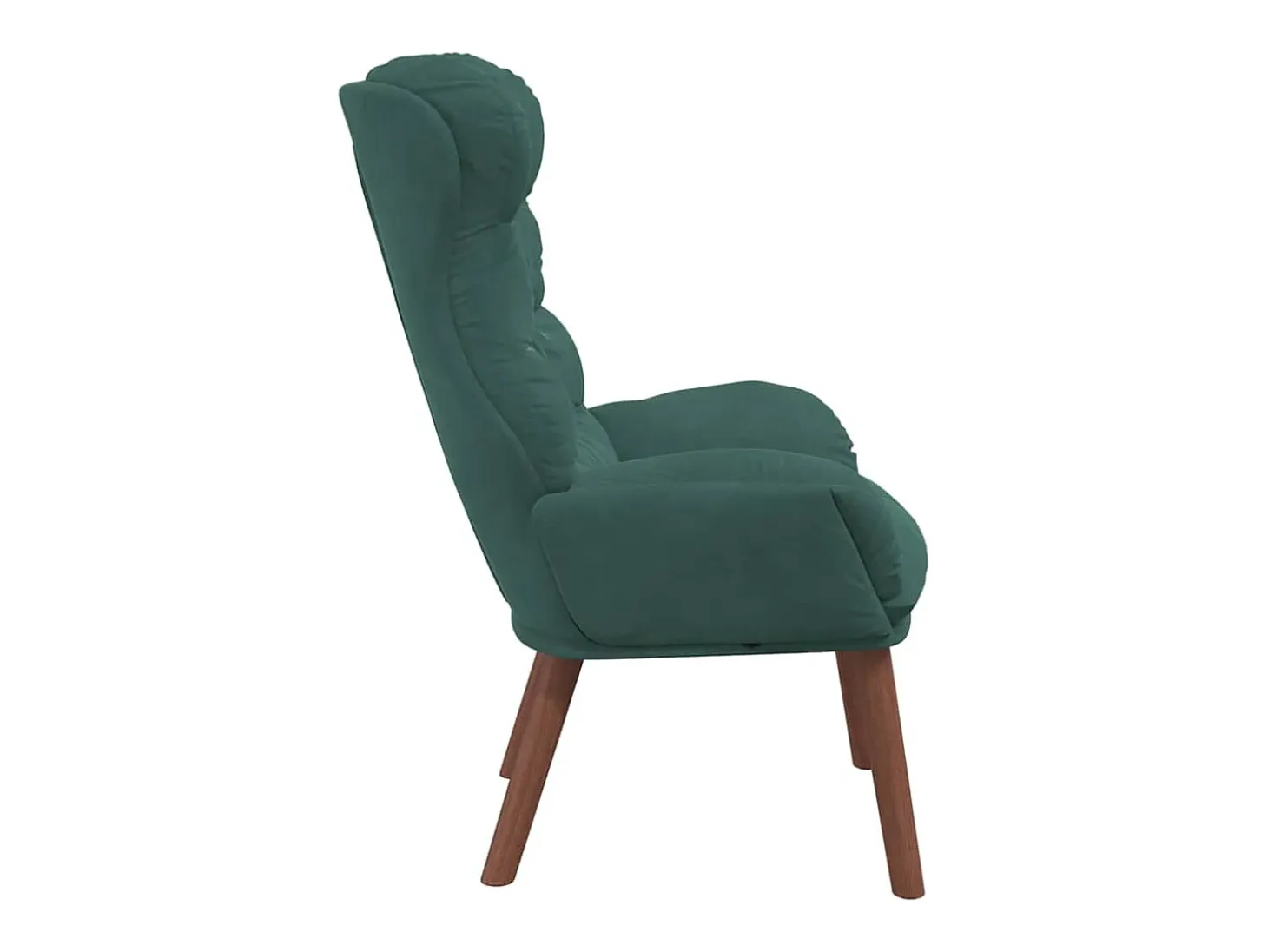 Poltrona | Cadeira de Sala | Cadeira Relaxante Verde-escuro 69x74x93 cm Veludo SHL851935