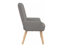 Poltrona | Cadeira de Sala | Cadeira Relaxante Cinzento-acastanhado 63x67x94 cm tecido SHL296444