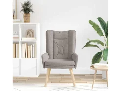 Poltrona | Cadeira de Sala | Cadeira Relaxante Cinzento-acastanhado 63x67x94 cm tecido SHL296444