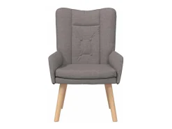 Poltrona | Cadeira de Sala | Cadeira Relaxante Cinzento-acastanhado 63x67x94 cm tecido SHL296444