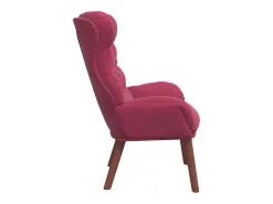 Poltrona | Cadeira de Sala | Cadeira Relaxante vermelho tinto 69x74x93 cm Veludo SHL810835