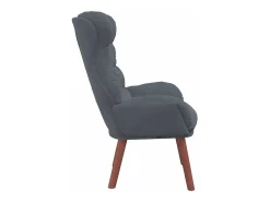 Poltrona | Cadeira de Sala | Cadeira Relaxante Cinzento escuro 69x74x93 cm Veludo SHL832763