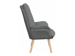 Poltrona | Cadeira de Sala | Cadeira Relaxante Cinzento escuro 69x74x93 cm tecido SHL333573