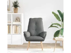 Poltrona | Cadeira de Sala | Cadeira Relaxante Cinzento escuro 69x74x93 cm tecido SHL333573