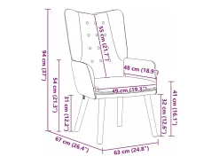 Poltrona | Cadeira de Sala | Cadeira Relaxante Cinzento escuro 63x67x94 cm Veludo SHL993947