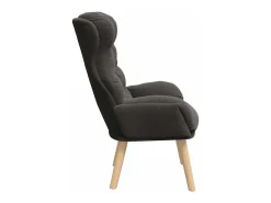 Poltrona | Cadeira de Sala | Cadeira Relaxante Cinzento escuro 69x74x93 cm tecido SHL258847