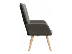 Poltrona | Cadeira de Sala | Cadeira Relaxante Cinzento escuro 62x67x95.5 cm tecido SHL16521
