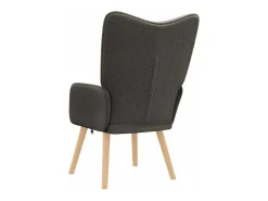 Poltrona | Cadeira de Sala | Cadeira Relaxante Cinzento escuro 62x67x95.5 cm tecido SHL16521