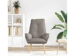 Poltrona | Cadeira de Sala | Cadeira Relaxante Cinzento-acastanhado 69x74x93 cm tecido SHL606697