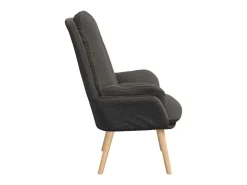 Poltrona | Cadeira de Sala | Cadeira Relaxante Cinzento escuro 69x74x93 cm tecido SHL615206