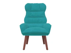 Poltrona | Cadeira de Sala | Cadeira Relaxante Turquesa 69x74x93 cm Veludo SHL119863