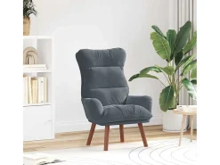 Poltrona | Cadeira de Sala | Cadeira Relaxante Cinzento escuro 69x74x93 cm Veludo SHL507309