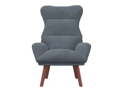 Poltrona | Cadeira de Sala | Cadeira Relaxante Cinzento escuro 69x74x93 cm Veludo SHL507309