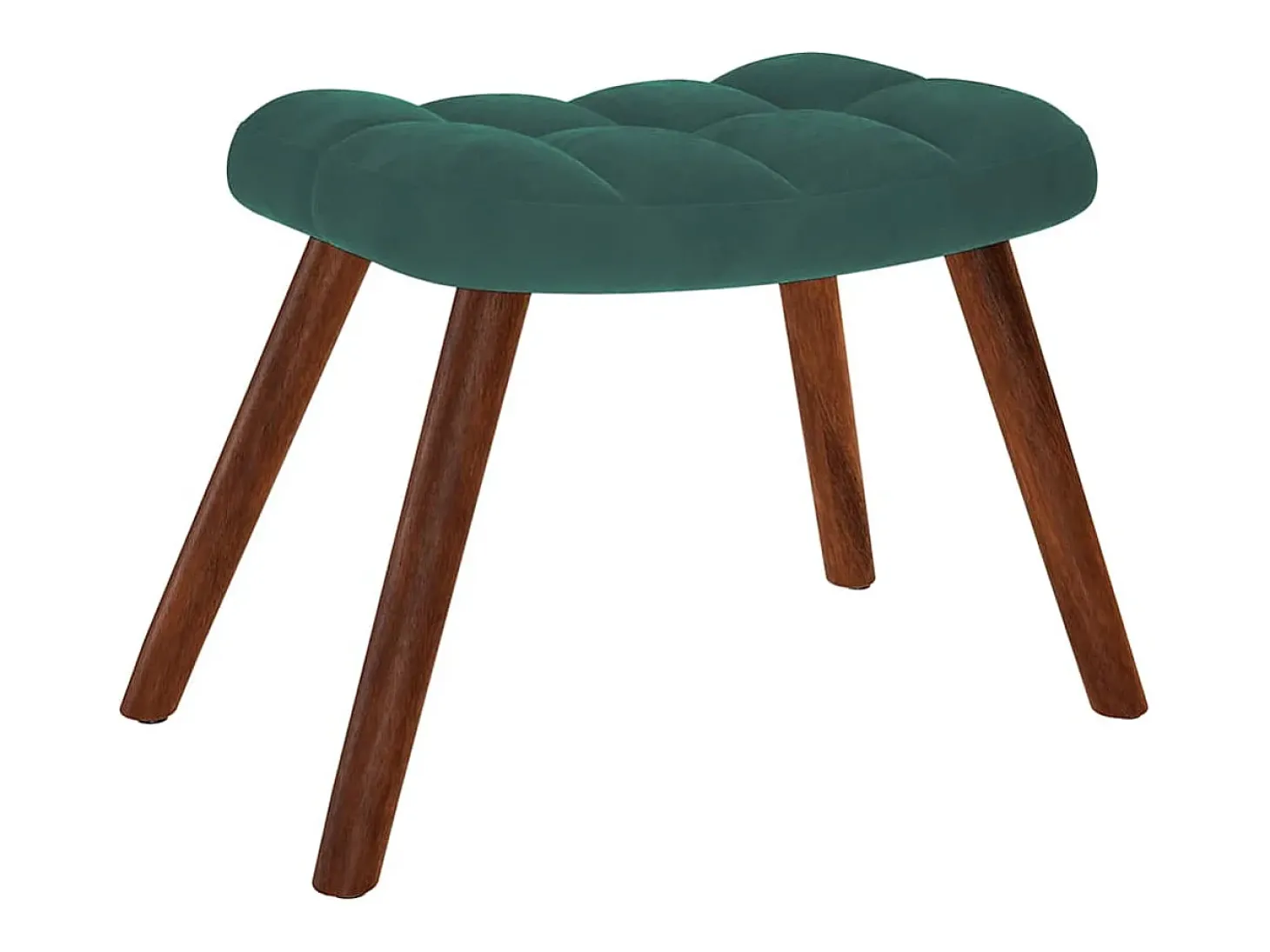 Poltrona | Cadeira de Sala | Cadeira Relaxante com Banco em Veludo Verde Escuro SHL71765