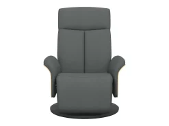 Poltrona | Cadeira Relax | Cadeira reclinável com apoio de pés tecido cinzento-escuro SHL142673
