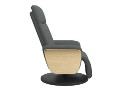 Poltrona | Cadeira Relax | Cadeira reclinável com apoio de pés tecido cinzento-escuro SHL142673