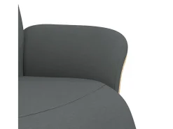 Poltrona | Cadeira Relax | Cadeira reclinável com apoio de pés tecido cinzento-escuro SHL142673