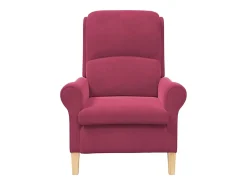Poltrona | Cadeira Relax | Poltrona Confortável para Sala vermelho tinto 76x94x102 cm Veludo SHL562720