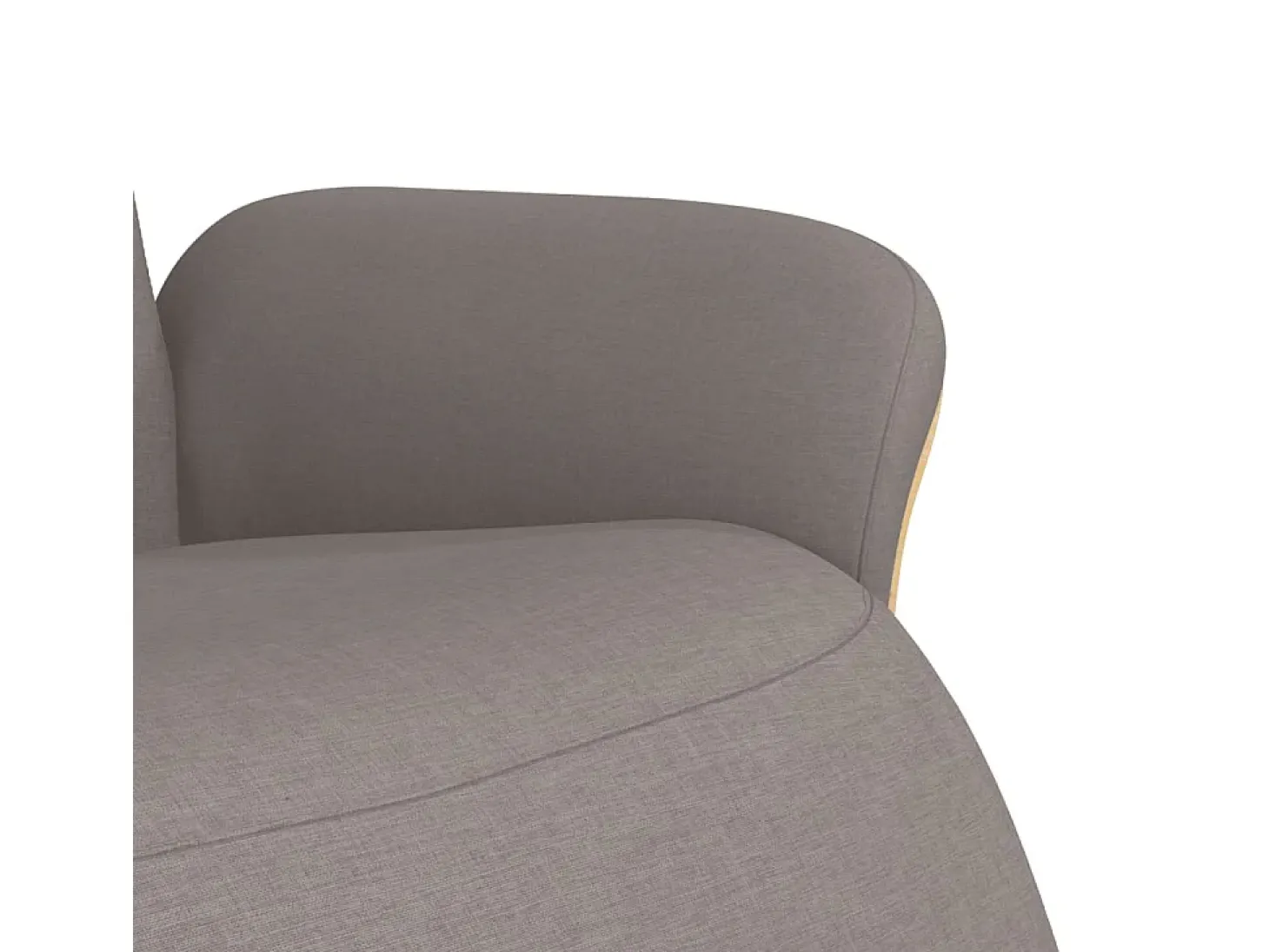 Poltrona | Cadeira Relax | Cadeira reclinável com apoio de pés tecido cinzento-acastanhado SHL289771