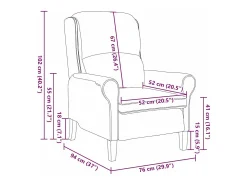 Poltrona | Cadeira Relax | Poltrona Confortável para Sala Verde claro 76x94x102 cm Veludo SHL360737