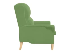 Poltrona | Cadeira Relax | Poltrona Confortável para Sala Verde claro 76x94x102 cm Veludo SHL360737