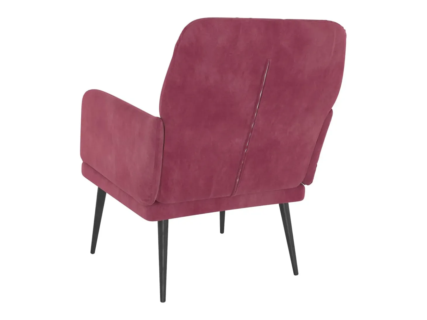 Poltrona | Cadeira Relax com apoio de braços 62x79x79 cm veludo vermelho tinto SHL254235