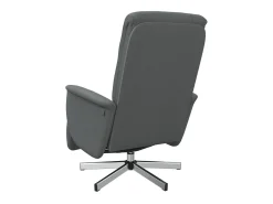 Poltrona | Cadeira Relax | Cadeira reclinável com apoio de pés tecido cinzento-escuro SHL81374