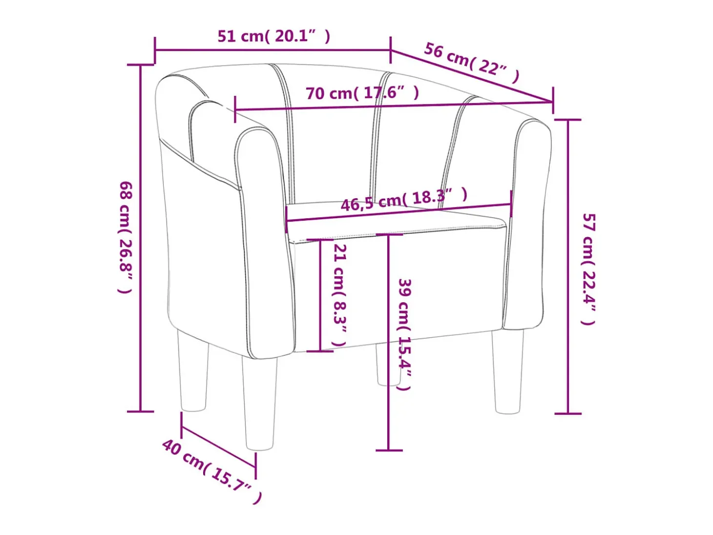 Poltrona | Cadeira Relax | Poltrona Confortável para Sala tecido roxo SHL285895
