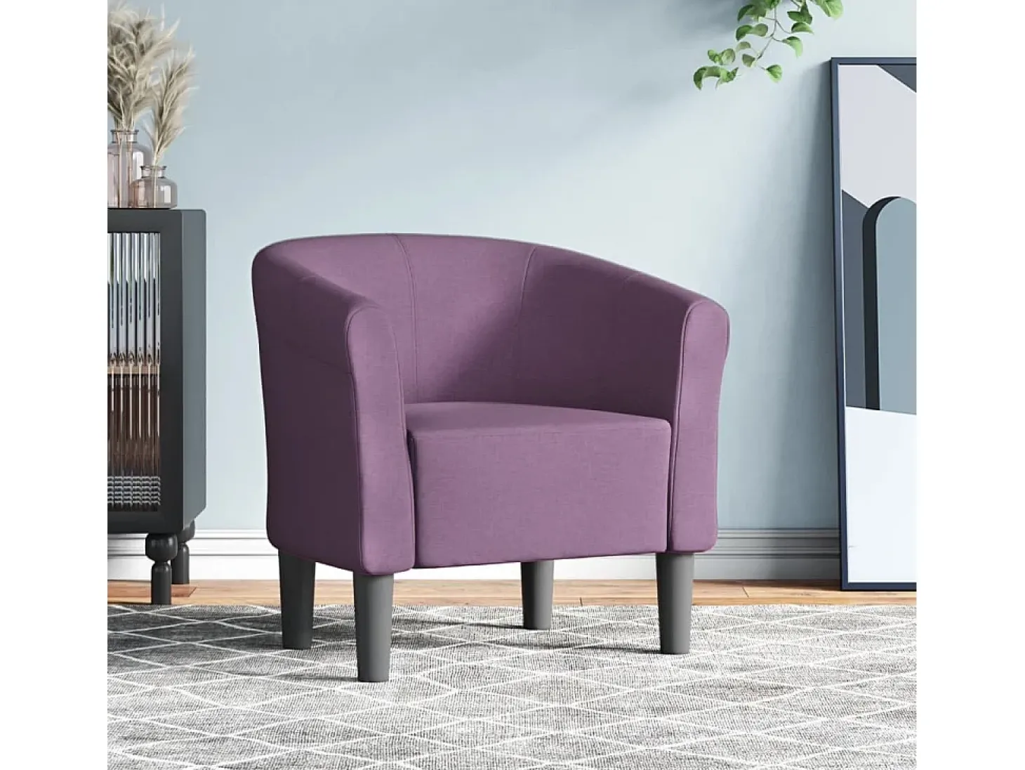 Poltrona | Cadeira Relax | Poltrona Confortável para Sala tecido roxo SHL285895