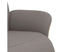 Poltrona | Cadeira Relax | Cadeira reclinável com apoio de pés tecido cinzento-acastanhado SHL526885