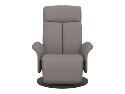Poltrona | Cadeira Relax | Cadeira reclinável com apoio de pés tecido cinzento-acastanhado SHL526885