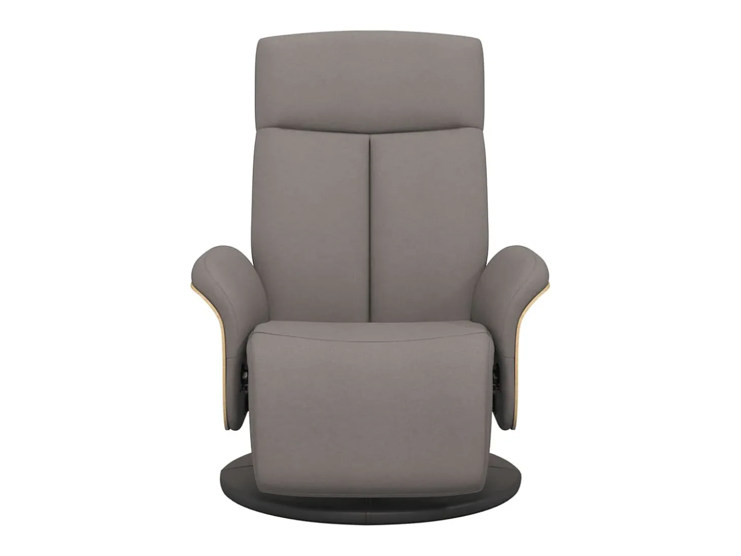 Poltrona | Cadeira Relax | Cadeira reclinável com apoio de pés tecido cinzento-acastanhado SHL526885