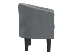 Poltrona | Cadeira Relax | Poltrona Confortável para Sala veludo cinzento-escuro SHL333425