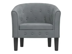 Poltrona | Cadeira Relax | Poltrona Confortável para Sala veludo cinzento-escuro SHL333425