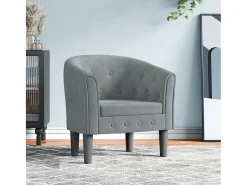 Poltrona | Cadeira Relax | Poltrona Confortável para Sala veludo cinzento-escuro SHL333425