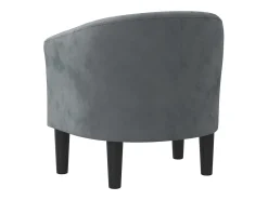 Poltrona | Cadeira Relax | Poltrona Confortável para Sala veludo cinzento-escuro SHL333425
