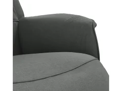 Poltrona | Cadeira Relax | Cadeira reclinável com apoio de pés tecido cinzento-escuro SHL480946