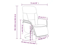 Poltrona | Cadeira Relax | Cadeirão reclinável com apoio de pés veludo amarelo SHL146770
