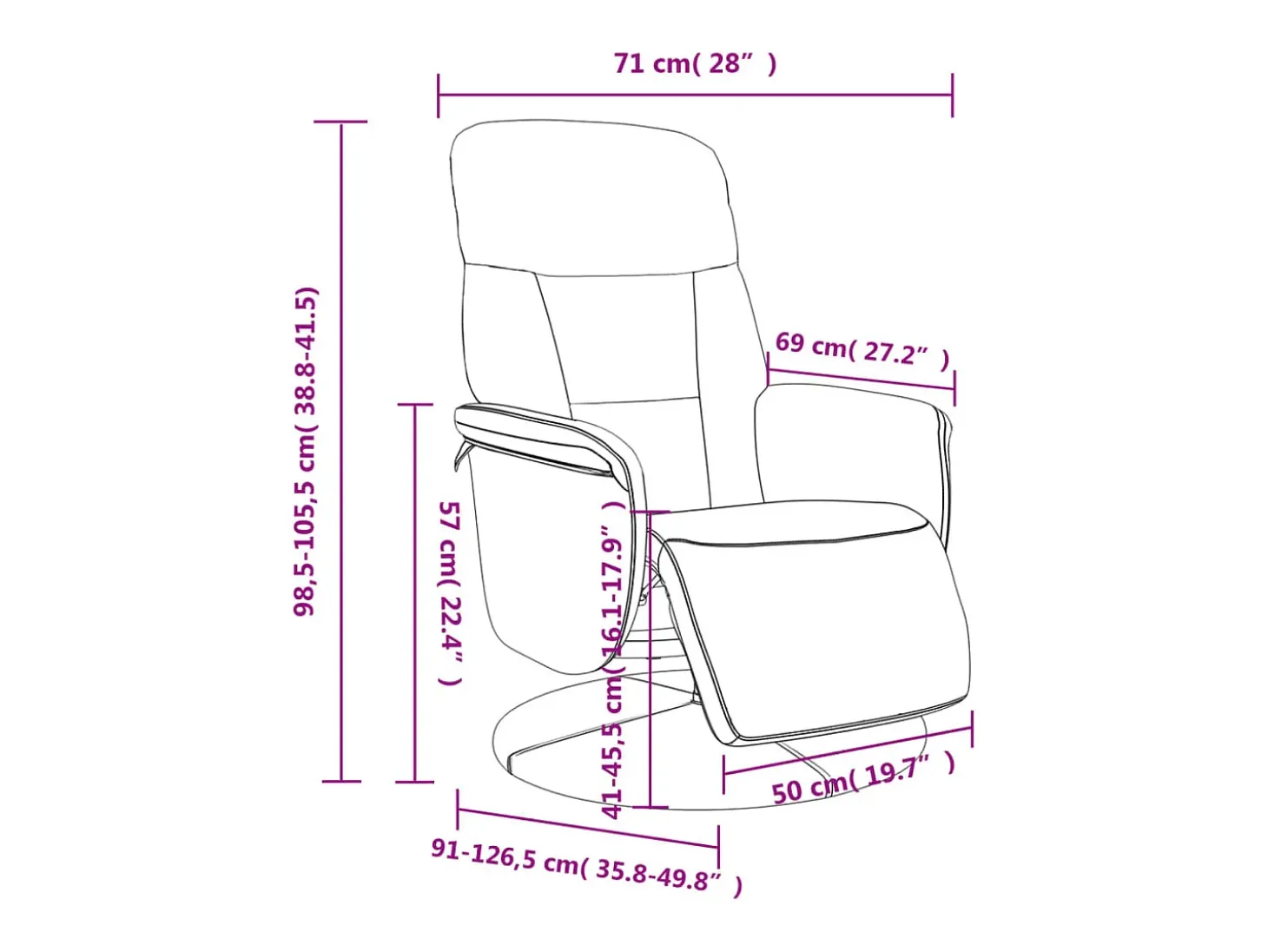 Poltrona | Cadeira Relax | Cadeirão reclinável com apoio de pés veludo amarelo SHL146770