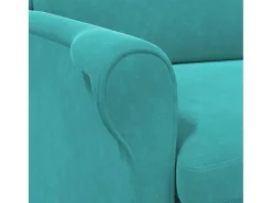 Poltrona | Cadeira Relax | Poltrona Confortável para Sala Turquesa 76x94x102 cm Veludo SHL134762
