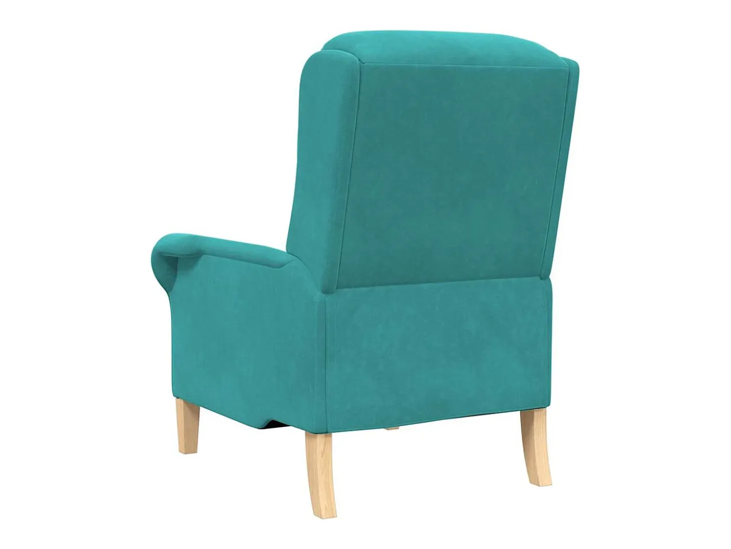 Poltrona | Cadeira Relax | Poltrona Confortável para Sala Turquesa 76x94x102 cm Veludo SHL134762