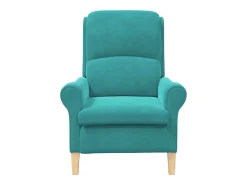 Poltrona | Cadeira Relax | Poltrona Confortável para Sala Turquesa 76x94x102 cm Veludo SHL134762